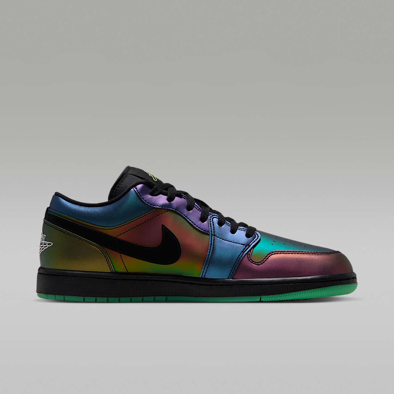 Nike Air Jordan sneaker Zwart/Action Green/Yellow Zest/Metallic Silver