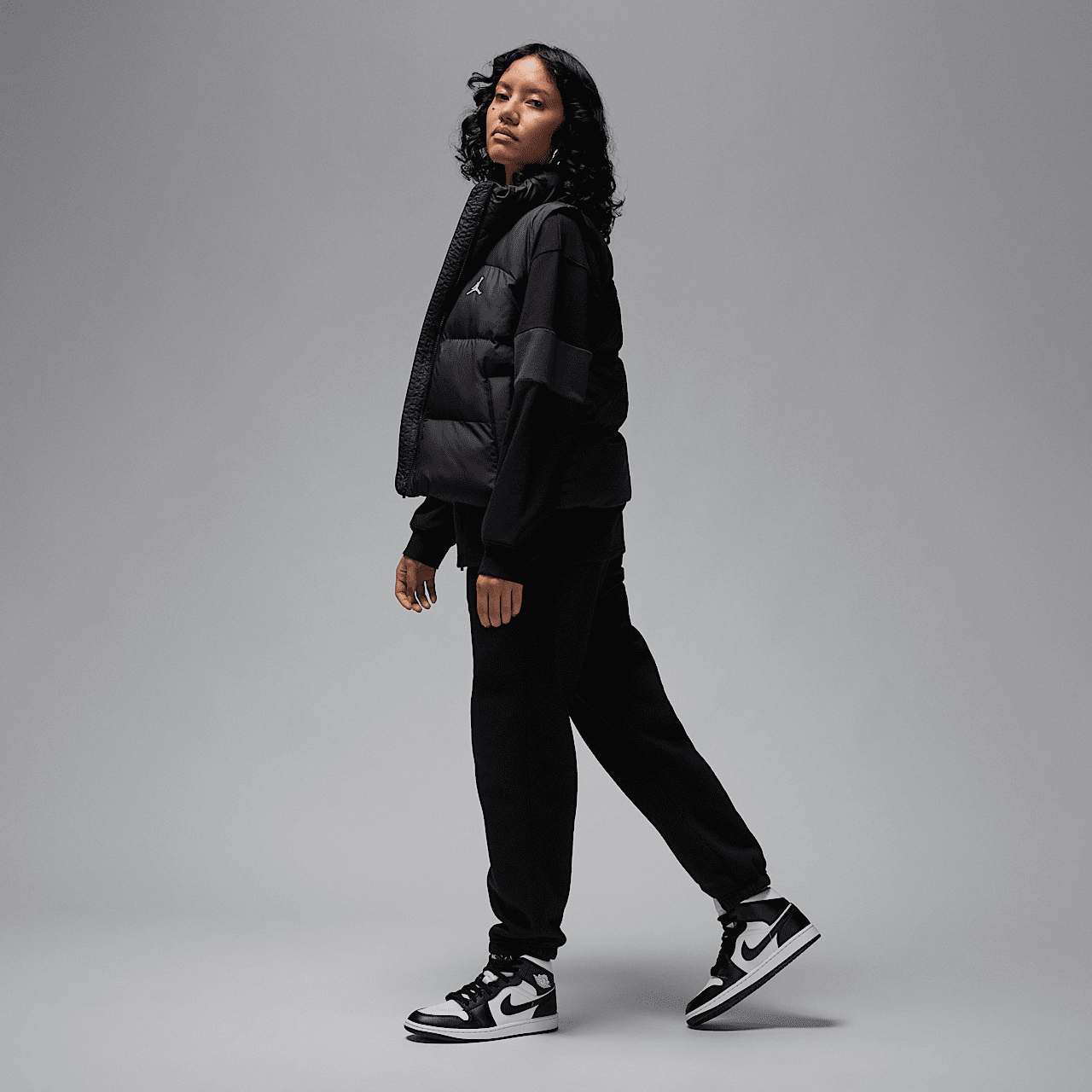 Nike Air Jordan 1 Mid sneaker Wit/Wit/Zwart