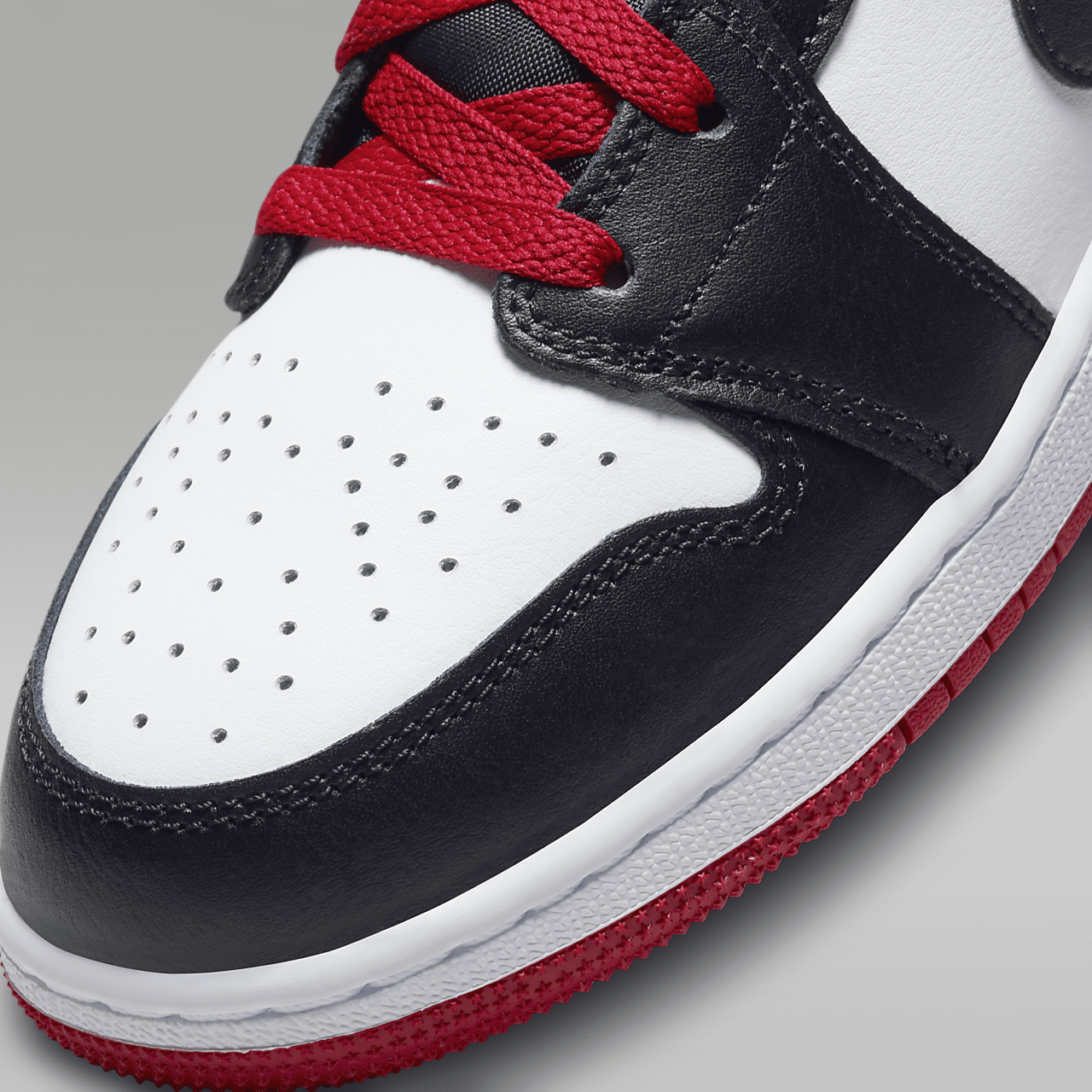 Nike Air Jordan 1 Mid sneaker Wit/Zwart/Gym Red