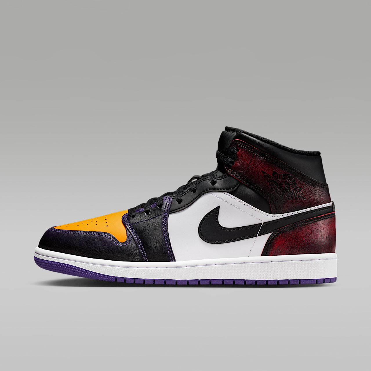 Air Jordan 1 Mid SE (True Red/White/Court Purple/Black)