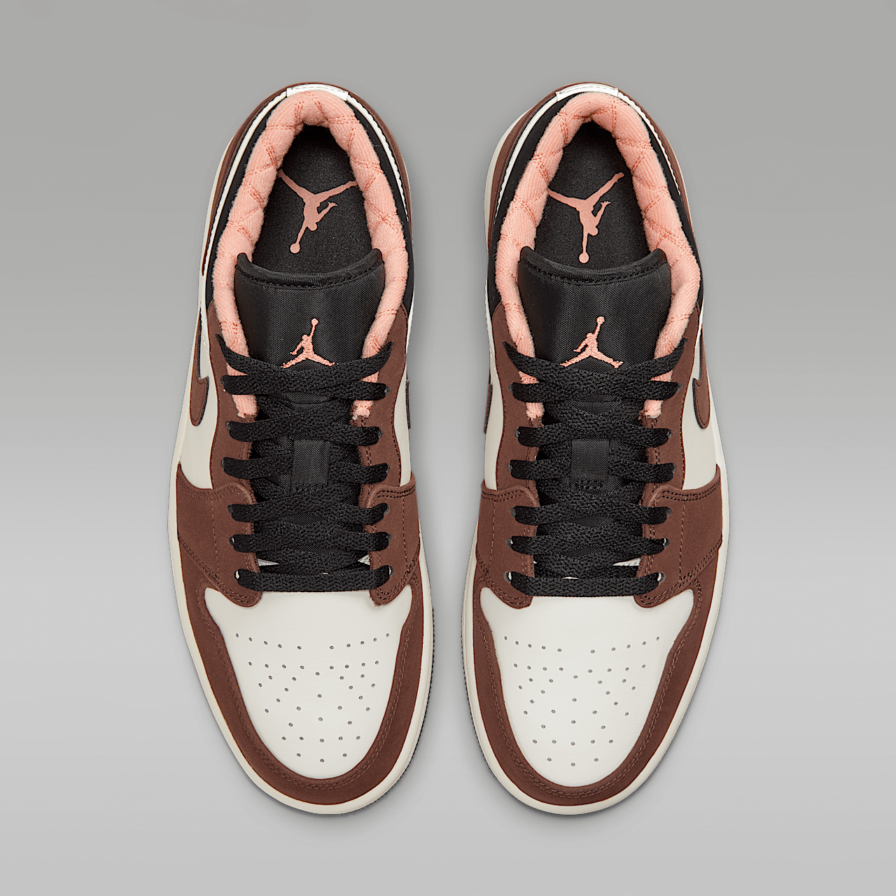 Nike Air Jordan 1 Low sneaker Light Chocolate/Zwart/Sail/Crimson Bliss