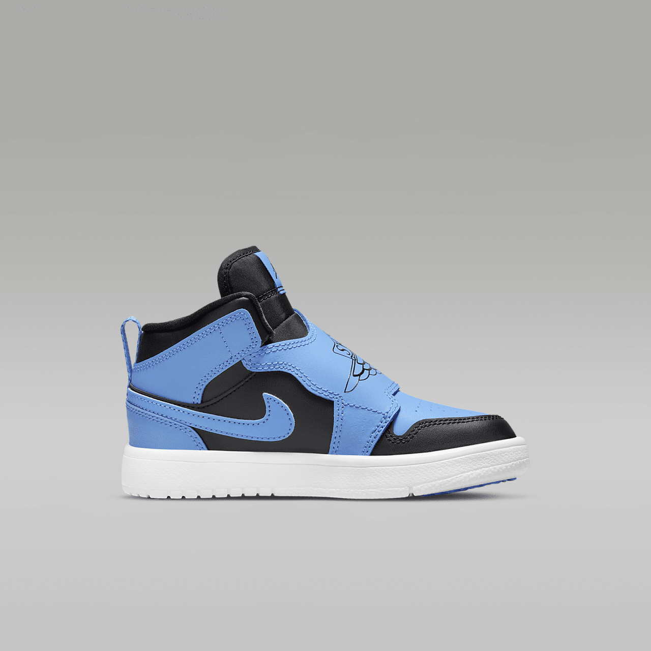 Nike  sneaker Zwart/Wit/University Blue