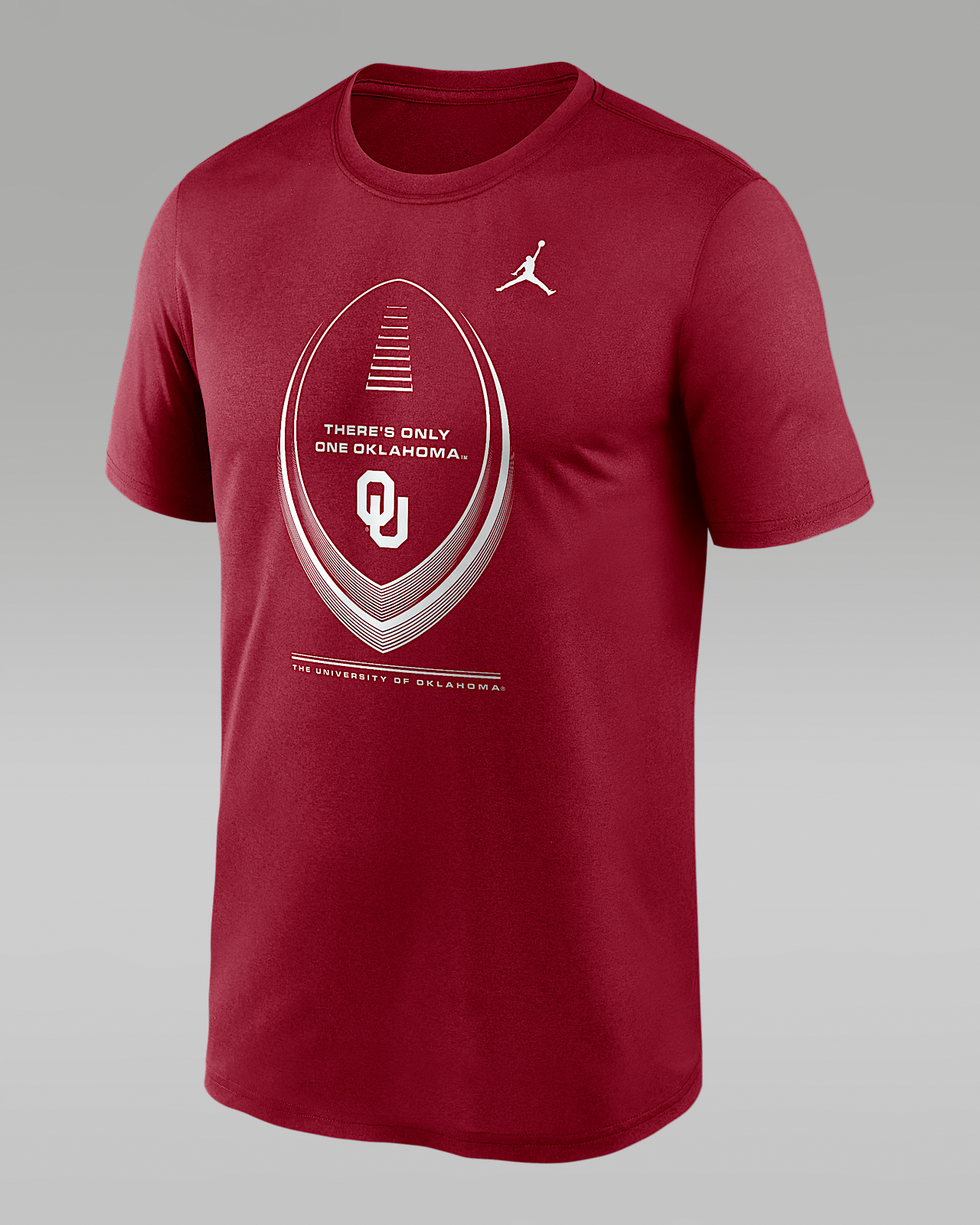 Мужская футболка Oklahoma Primetime Football Icon Legend Jordan Brand Dri-FIT College для футбола
