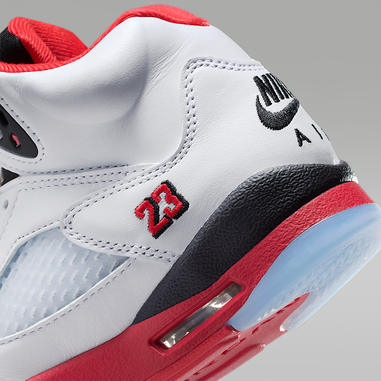 Nike Air Jordan sneaker Wit/Zwart/Fire Red