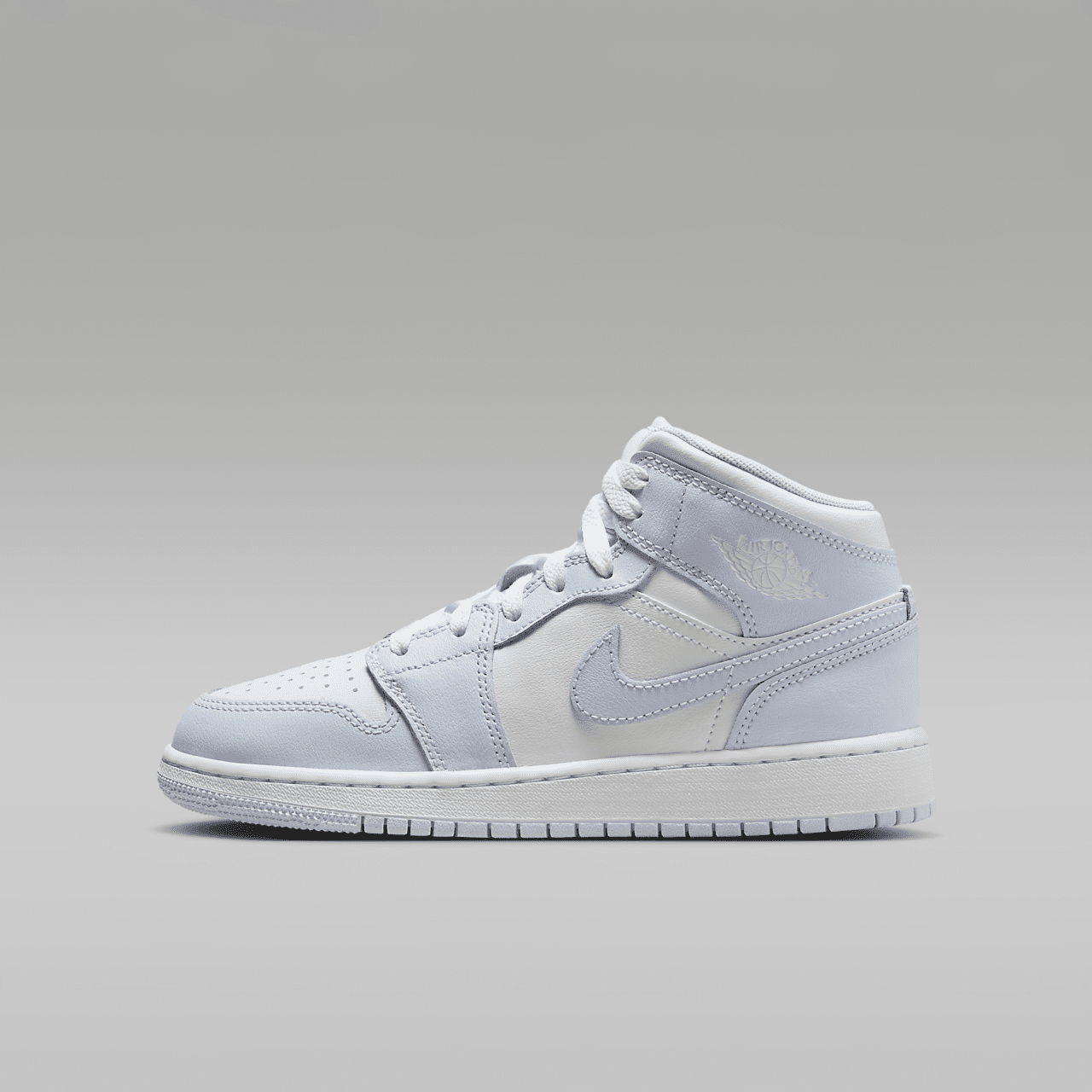Nike Air Jordan 1 Mid sneaker Cobalt Bliss/Neutral Grey/Wit