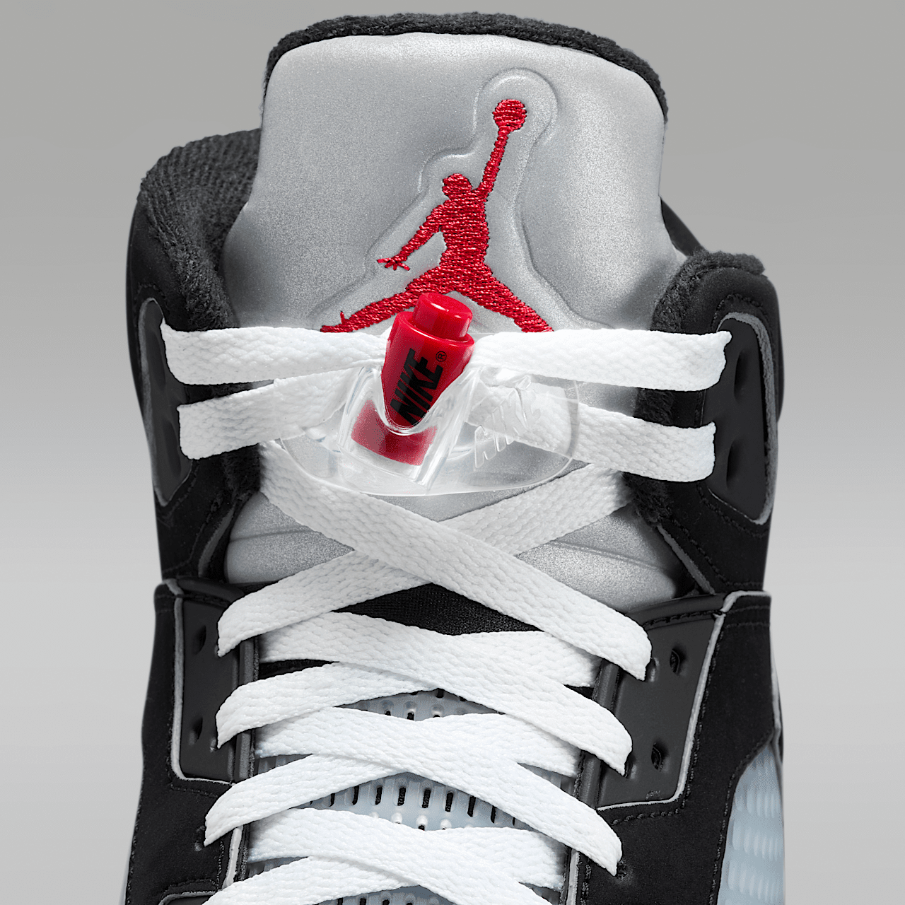 Nike Air Jordan sneaker Zwart/Metallic Silver/Fire Red/Wit