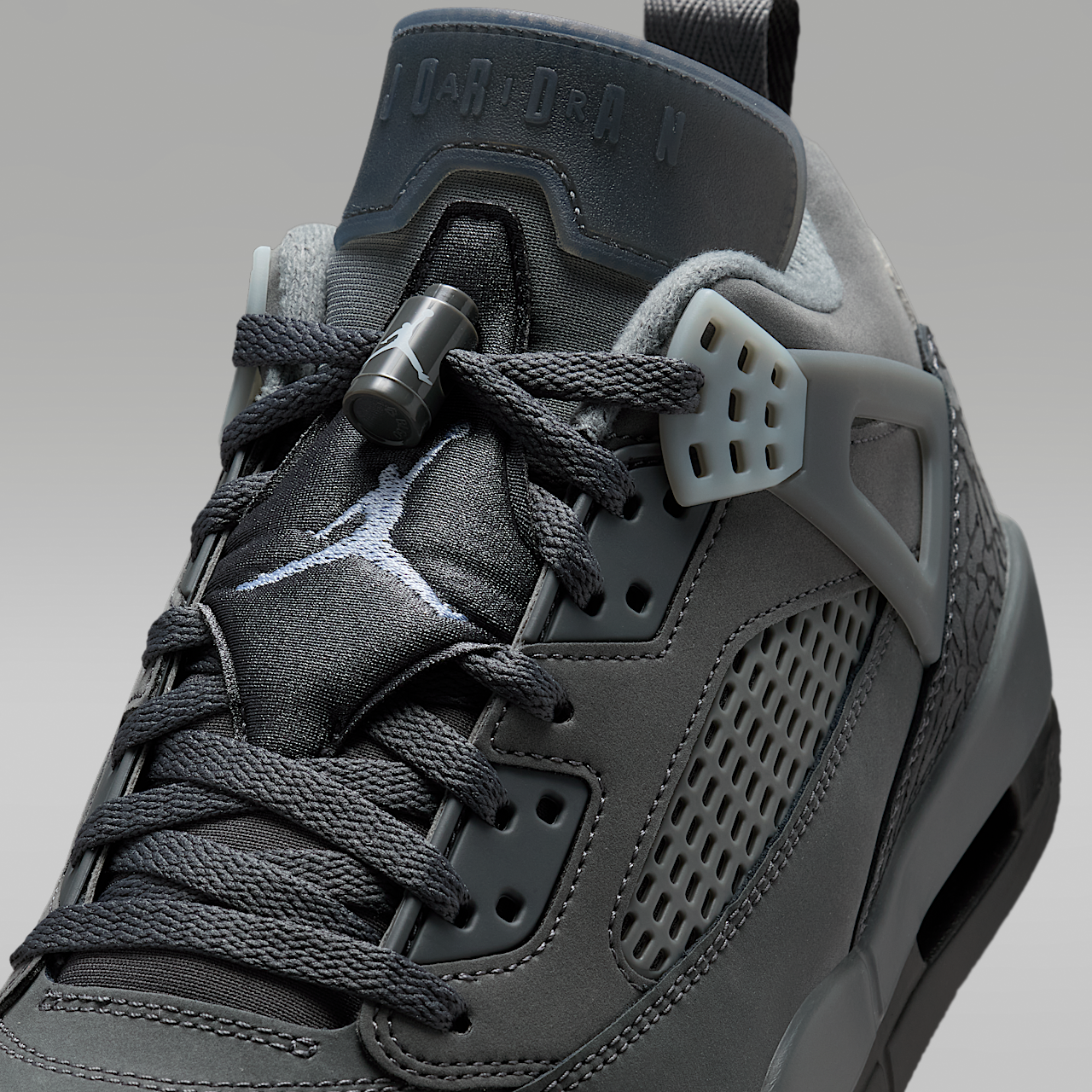 Nike Jordan Spizike Low sneaker Dark Grey/Zwart/Aura/Smoke Grey