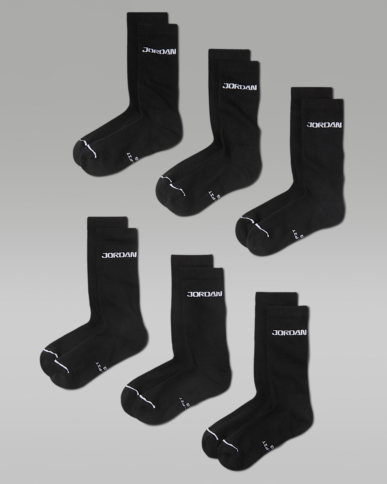 Unisex носки Jordan Everyday Elevated Crew Socks (6 Pairs)