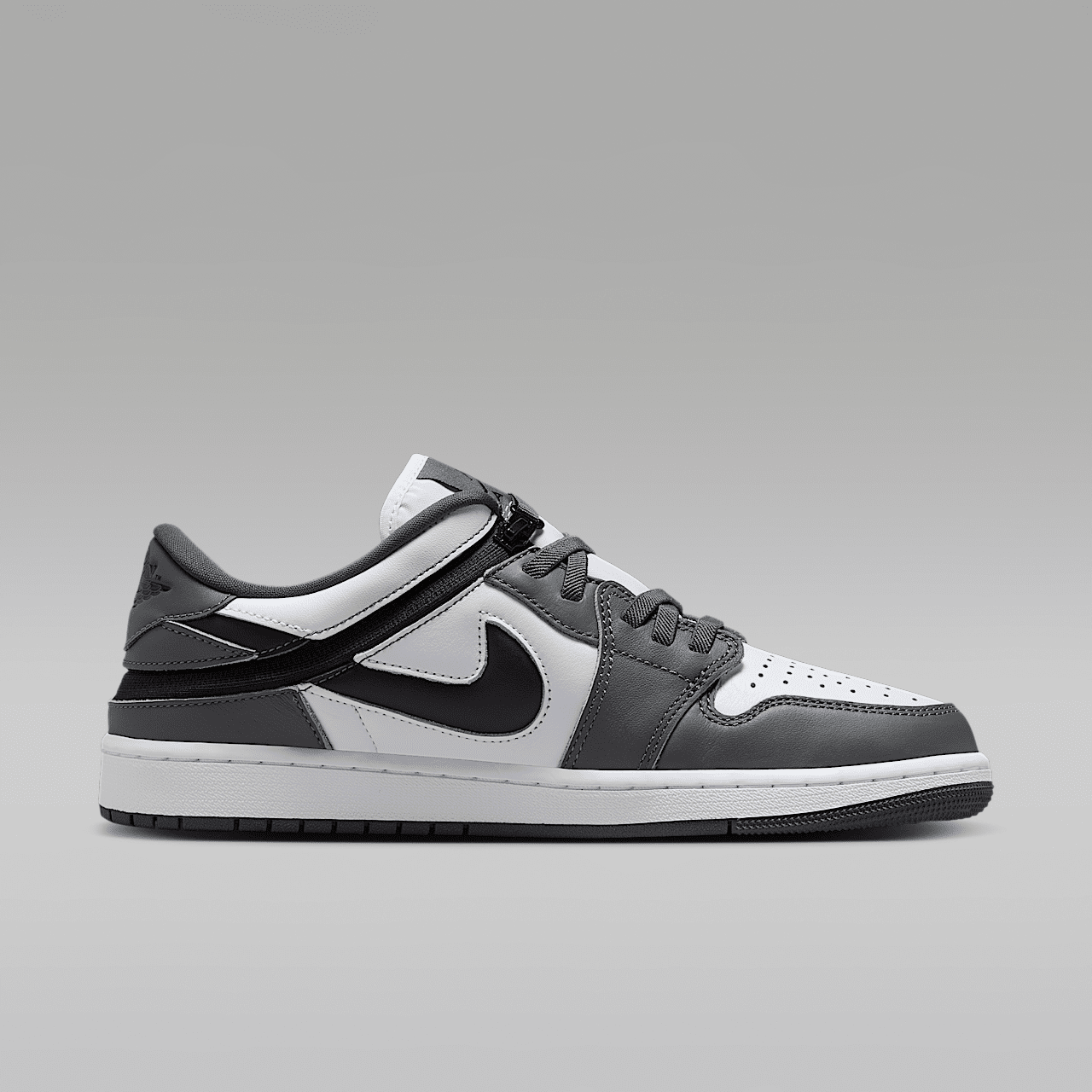 Nike Air Jordan 1 Low sneaker Wit/Iron Grey/Zwart