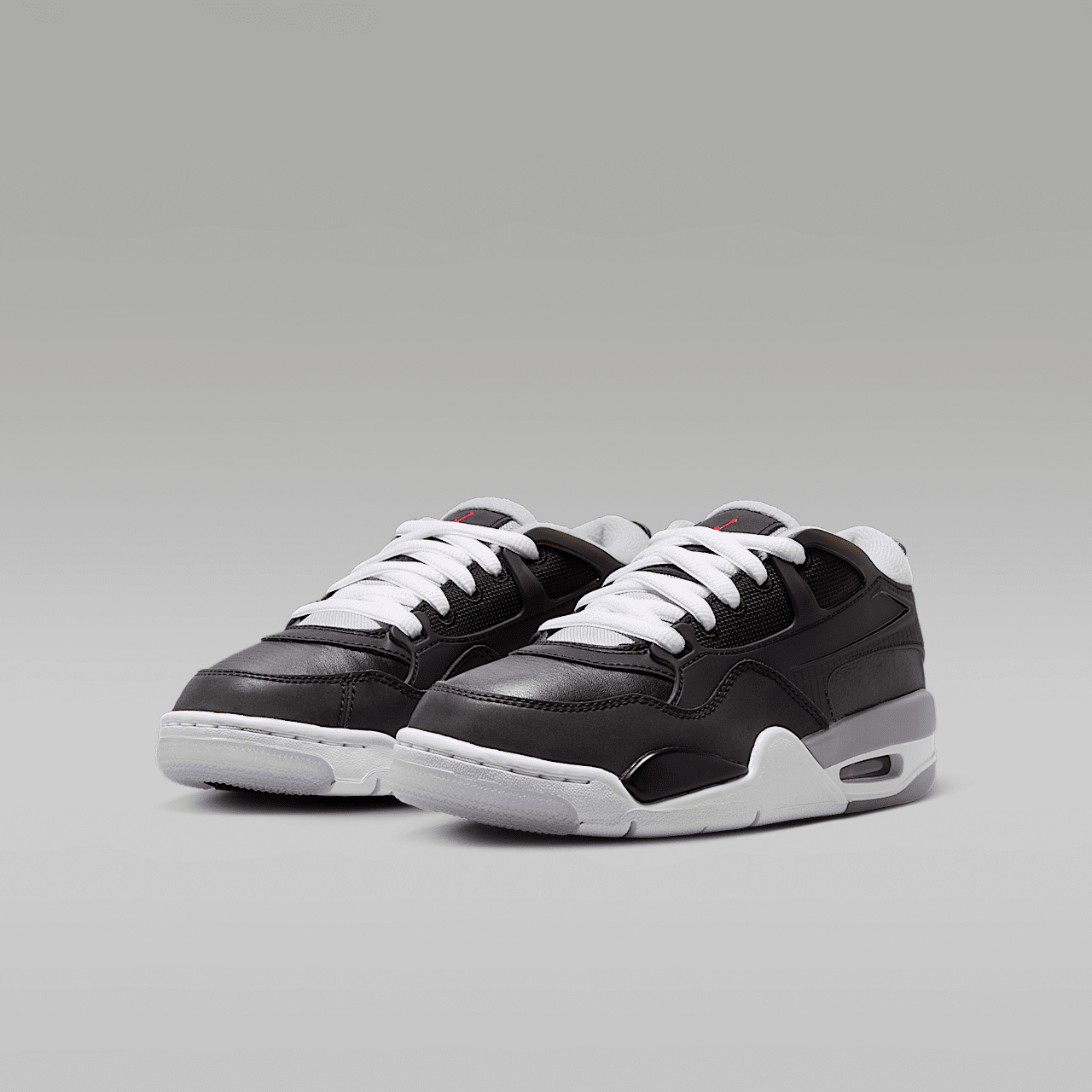 Nike Air Jordan 4 RM sneaker Zwart/Wolf Grey/Wit/Fire Red