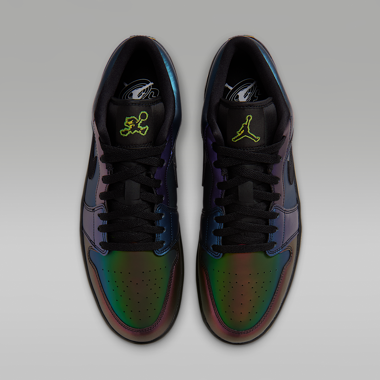 Nike Air Jordan sneaker Zwart/Action Green/Yellow Zest/Metallic Silver