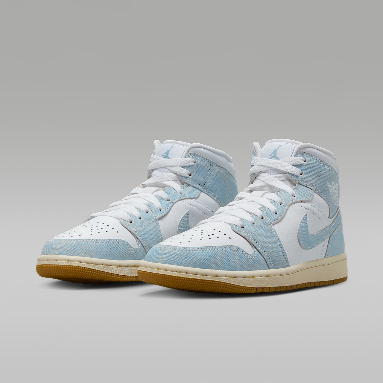 Nike Air Jordan sneaker Wit/Sail/Gum Light Brown/Worn Blue