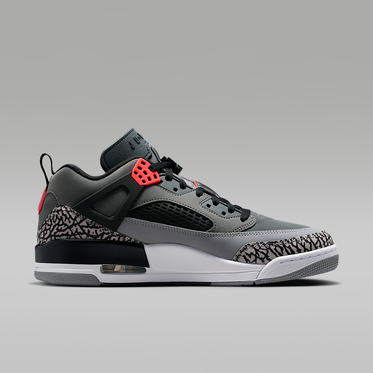 Nike Jordan Spizike Low sneaker Dark Grey/Zwart/Cement Grey/Infrared