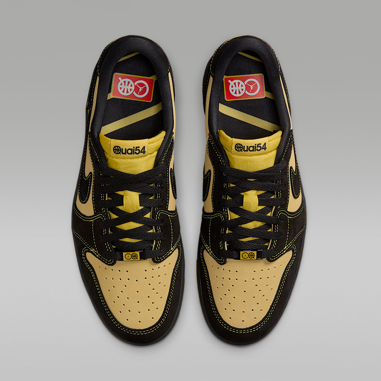 Nike Air Jordan sneaker Zwart/Chile Red/Tour Yellow