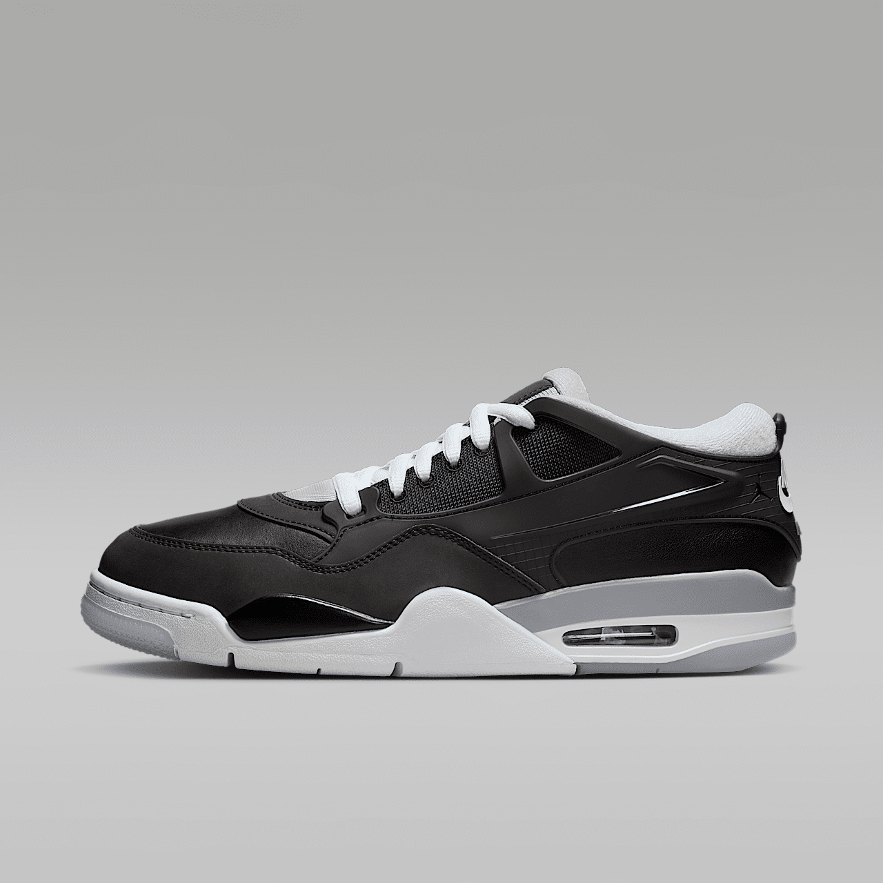 Nike Air Jordan 4 RM sneaker Zwart/Wolf Grey/Wit/Fire Red