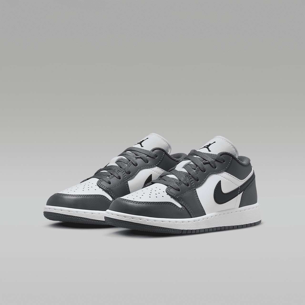 Nike Air Jordan 1 Low sneaker Wit/Iron Grey/Zwart
