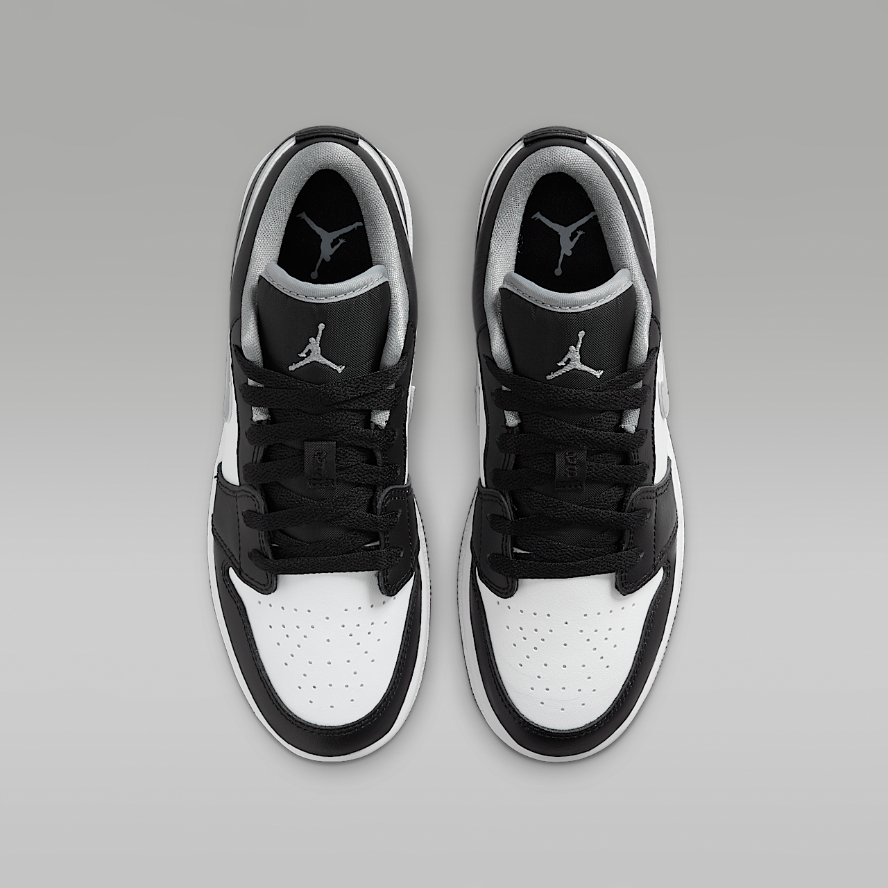 Nike Air Jordan 1 Low sneaker Zwart/Wit/Particle Grey
