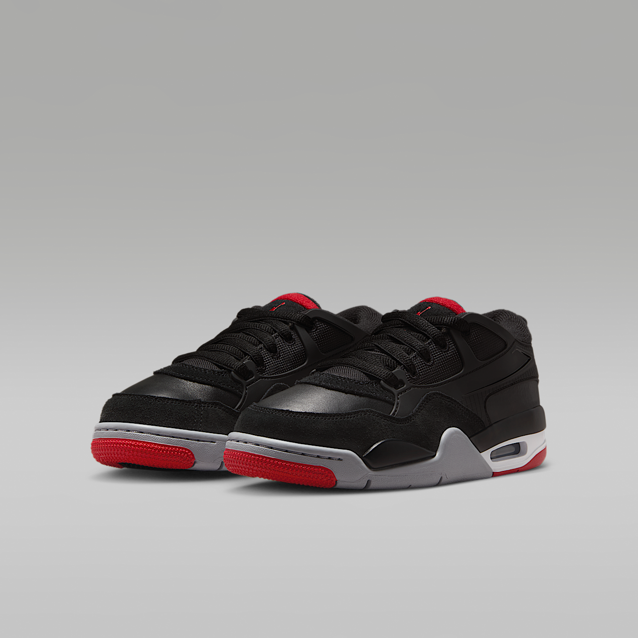 Nike Air Jordan 4 RM sneaker Zwart/Wolf Grey/Wit/Varsity Red