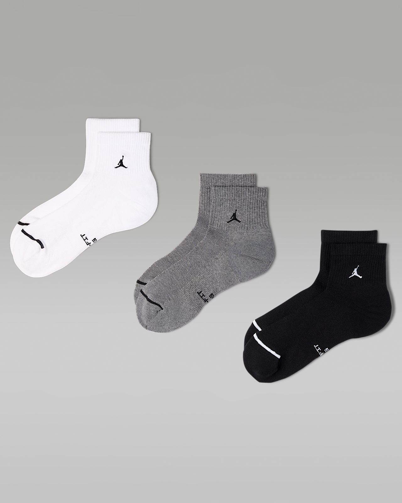 Unisex носки Jordan Everyday Elevated Ankle Socks (3 Pairs)