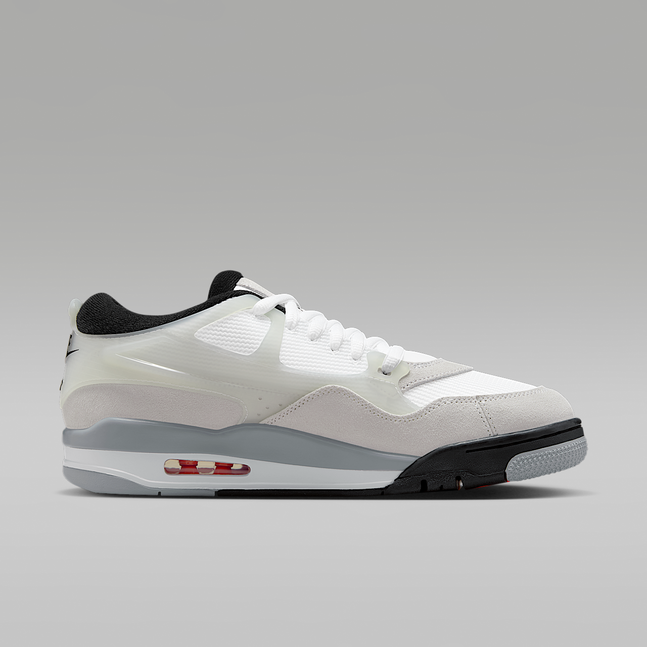 Nike Air Jordan 4 RM sneaker Wit/Infrared 23/Light Smoke Grey/Zwart