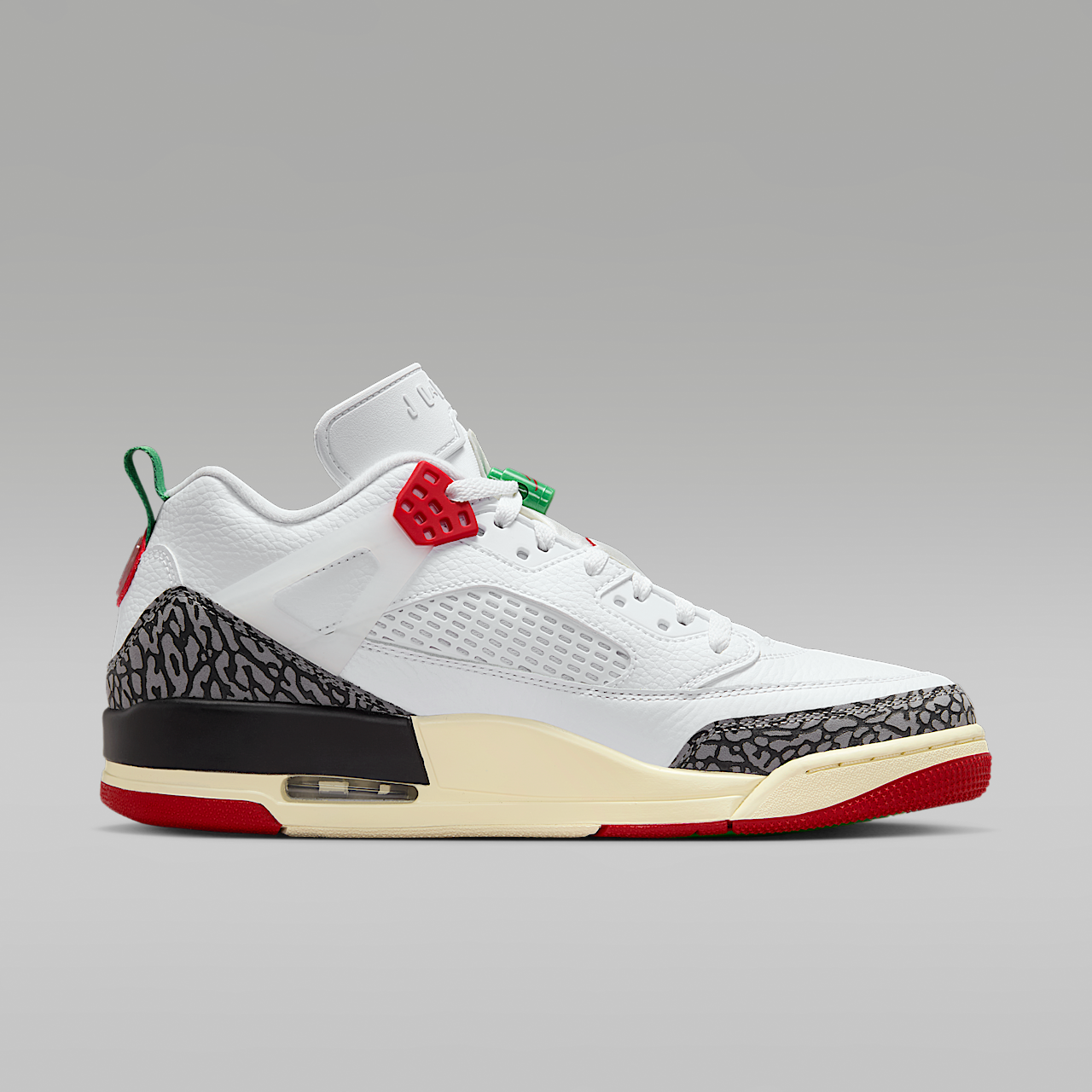 Nike Jordan Spizike Low sneaker Wit/Zwart/Sail/Varsity Red