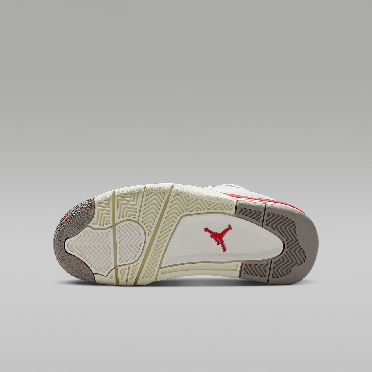 Nike Air Jordan sneaker Sail/College Grey/Coconut Milk/Fire Red