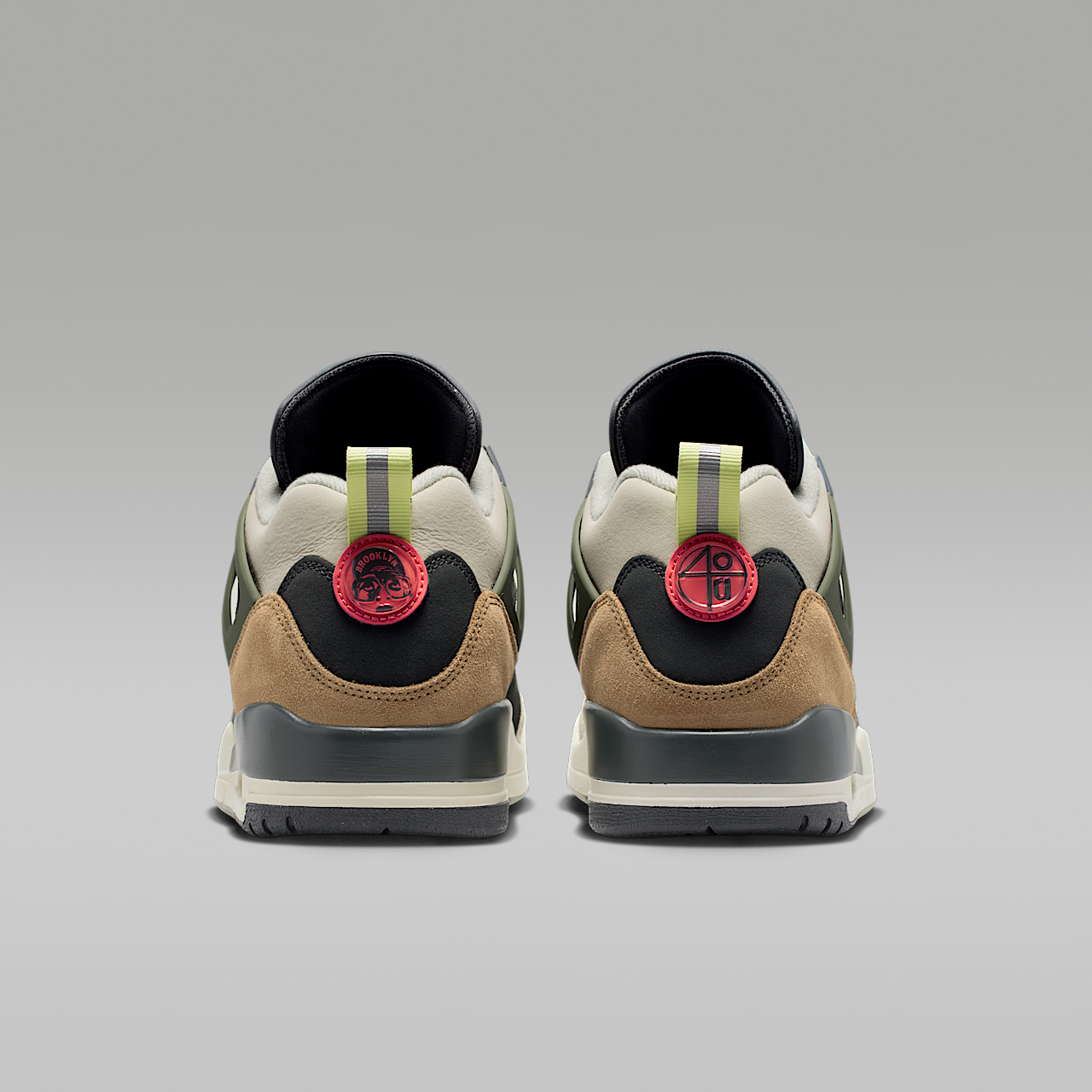 Nike Jordan Spizike Low sneaker Anthracite/Light Wild Mango/Cargo Khaki/Spruce Fog