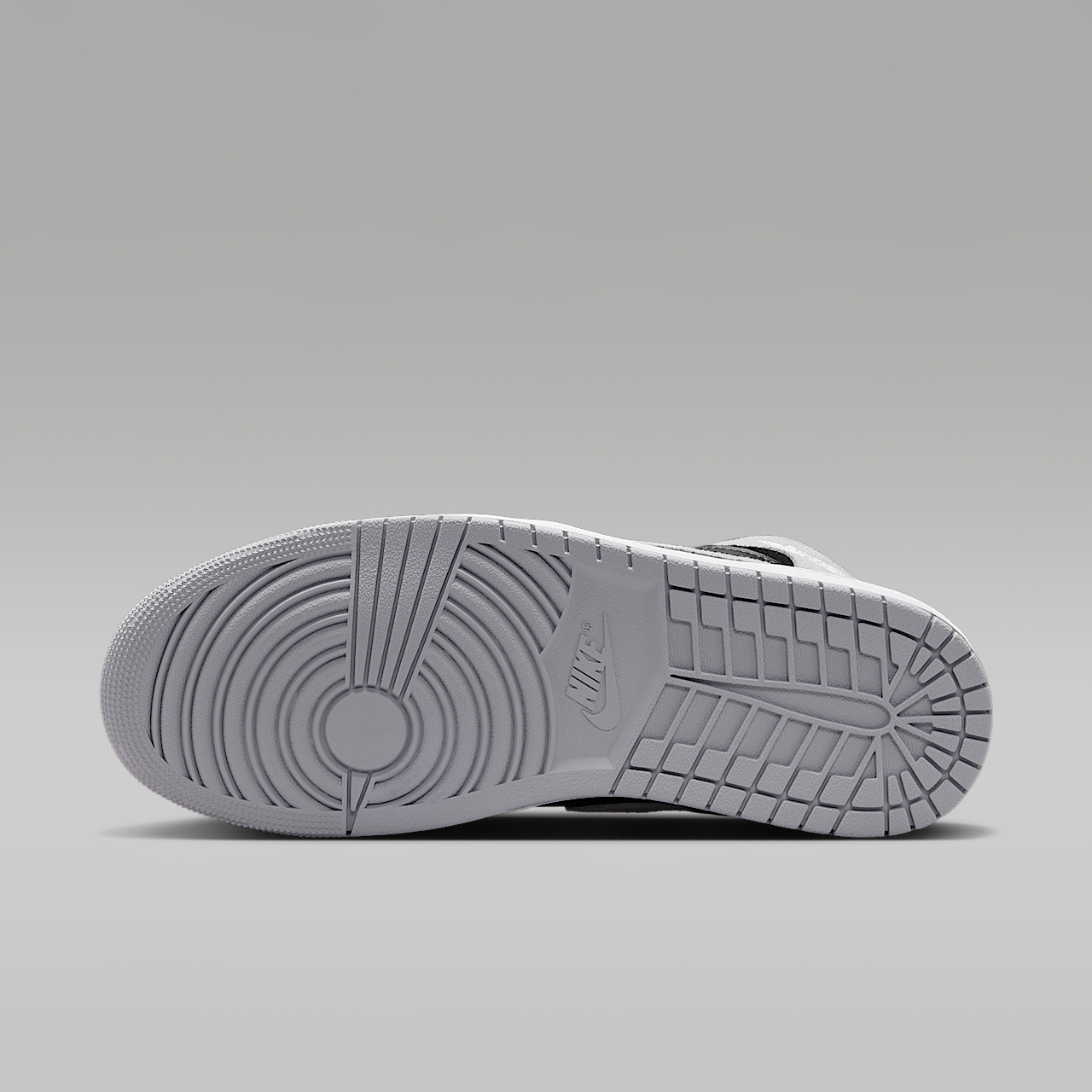 Nike Air Jordan 1 Mid sneaker Light Smoke Grey/Zwart/Wit