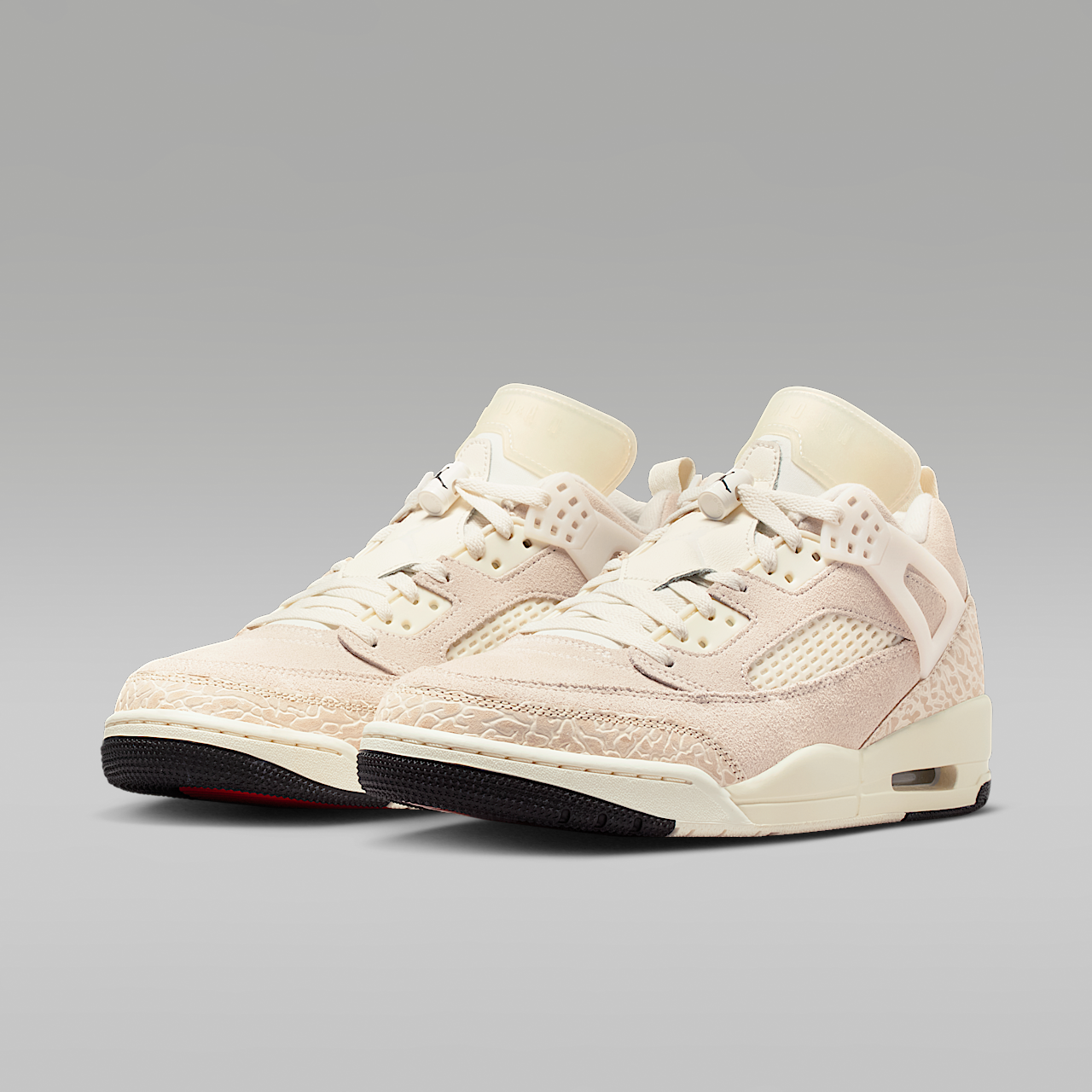 Nike Jordan Spizike Low sneaker Sail/University Red/Light Khaki/Zwart