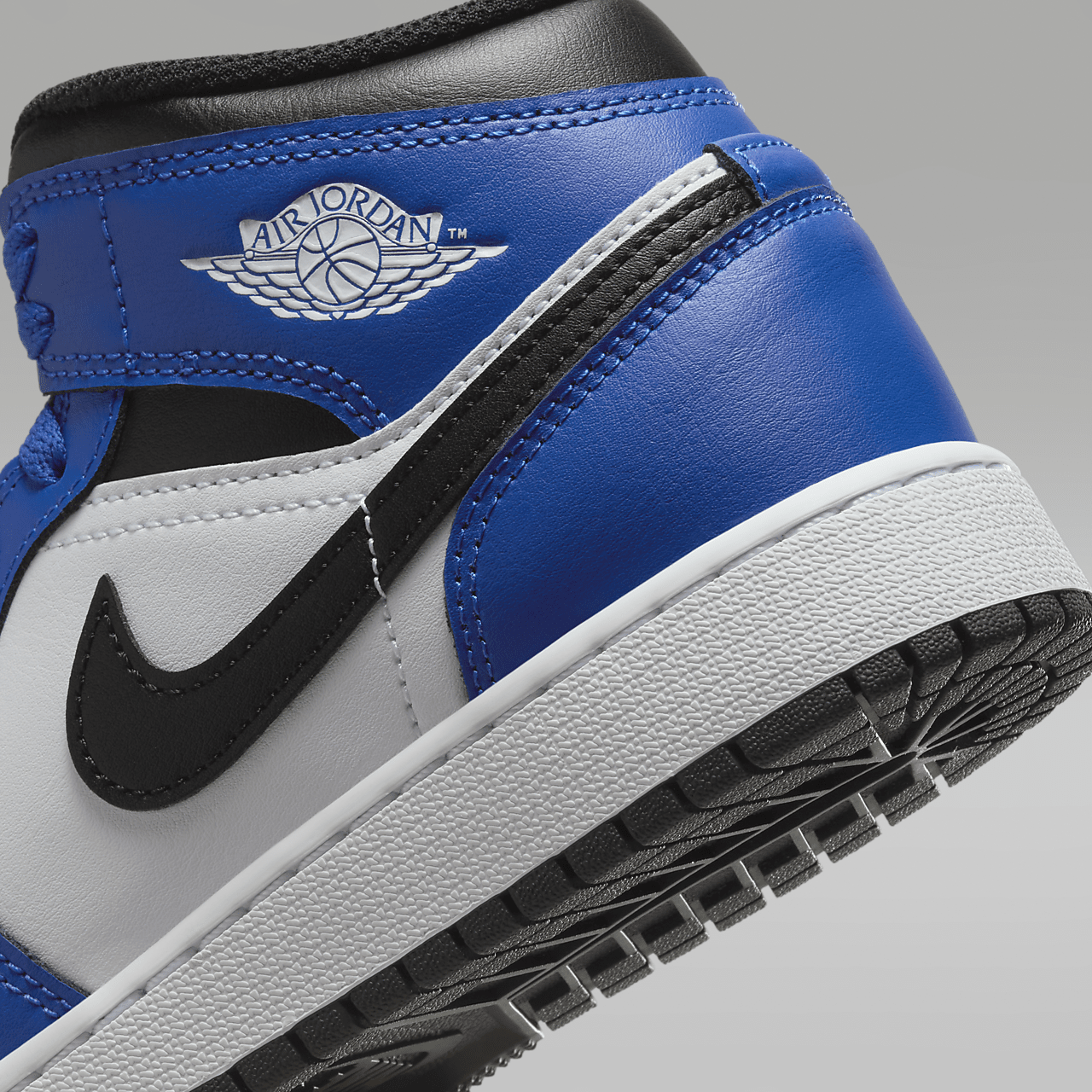 Nike Air Jordan 1 Mid sneaker Game Royal/Wit/Zwart