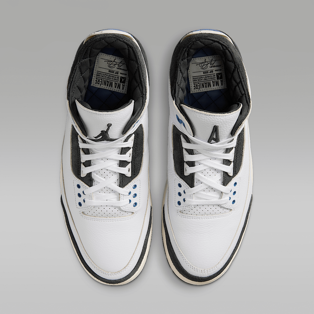 Nike Air Jordan sneaker Wit/Anthracite/Muslin/Diffused Blue