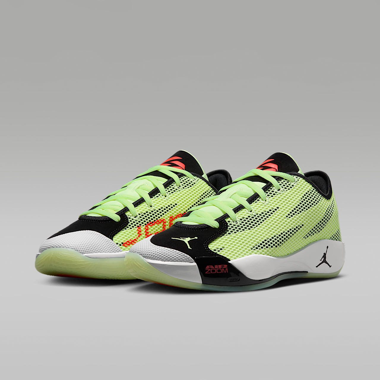 Nike  sneaker Barely Volt/Zwart/Wit/Infrared 23