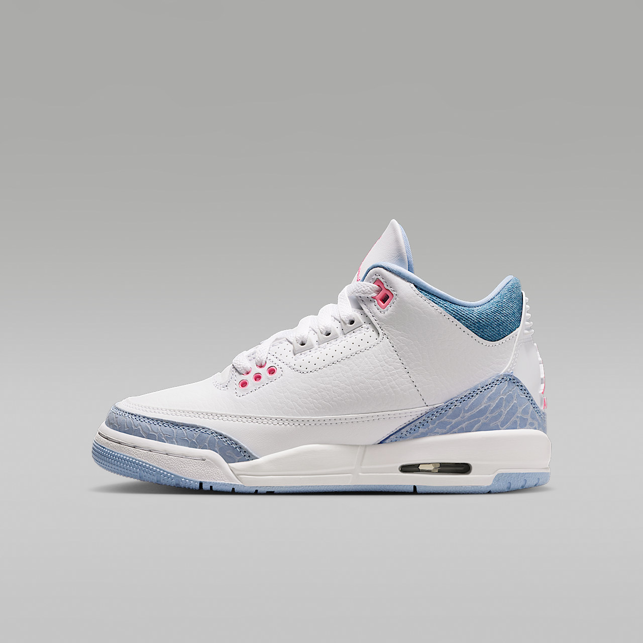 Nike Air Jordan sneaker Wit/Cobalt Bliss/Football Grey/Pink Glow