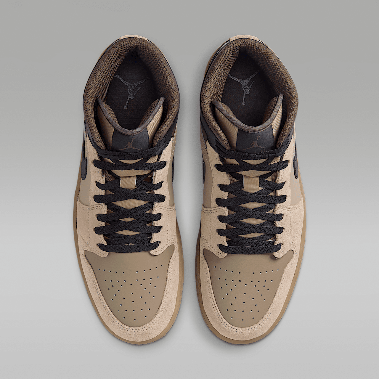 Nike Air Jordan sneaker Khaki/Baroque Brown/Gum Light Brown/Zwart