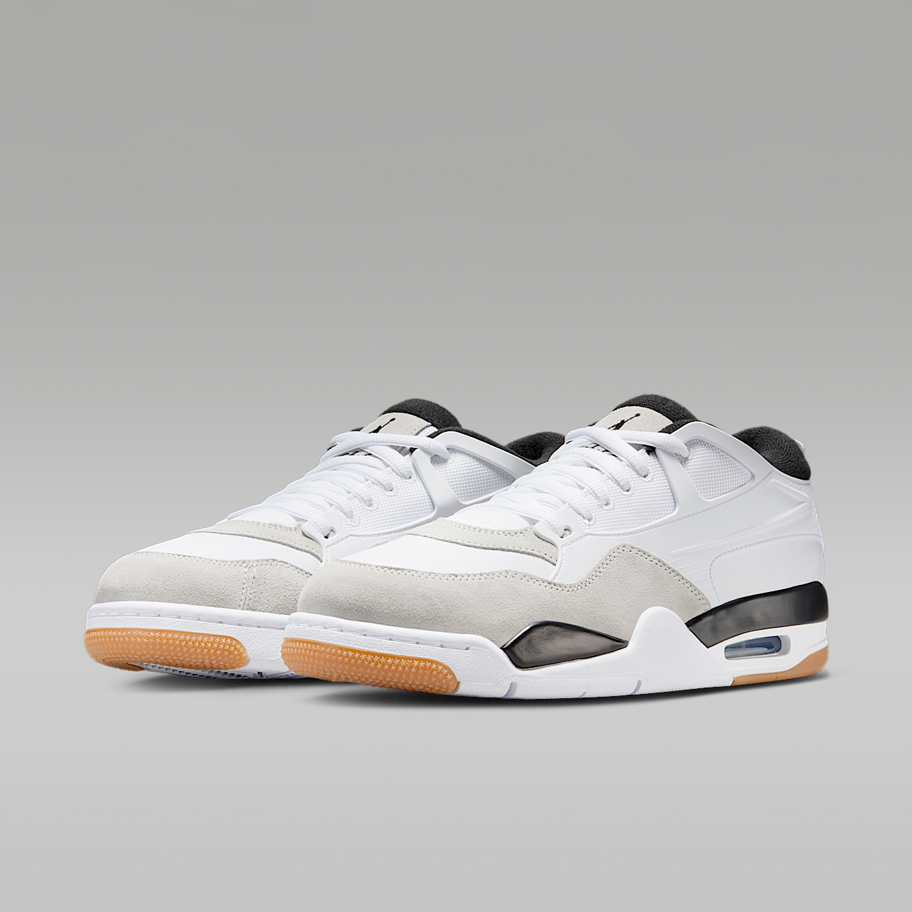 Nike Air Jordan 4 RM sneaker Wit/Neutral Grey/Gum Medium Brown/Zwart