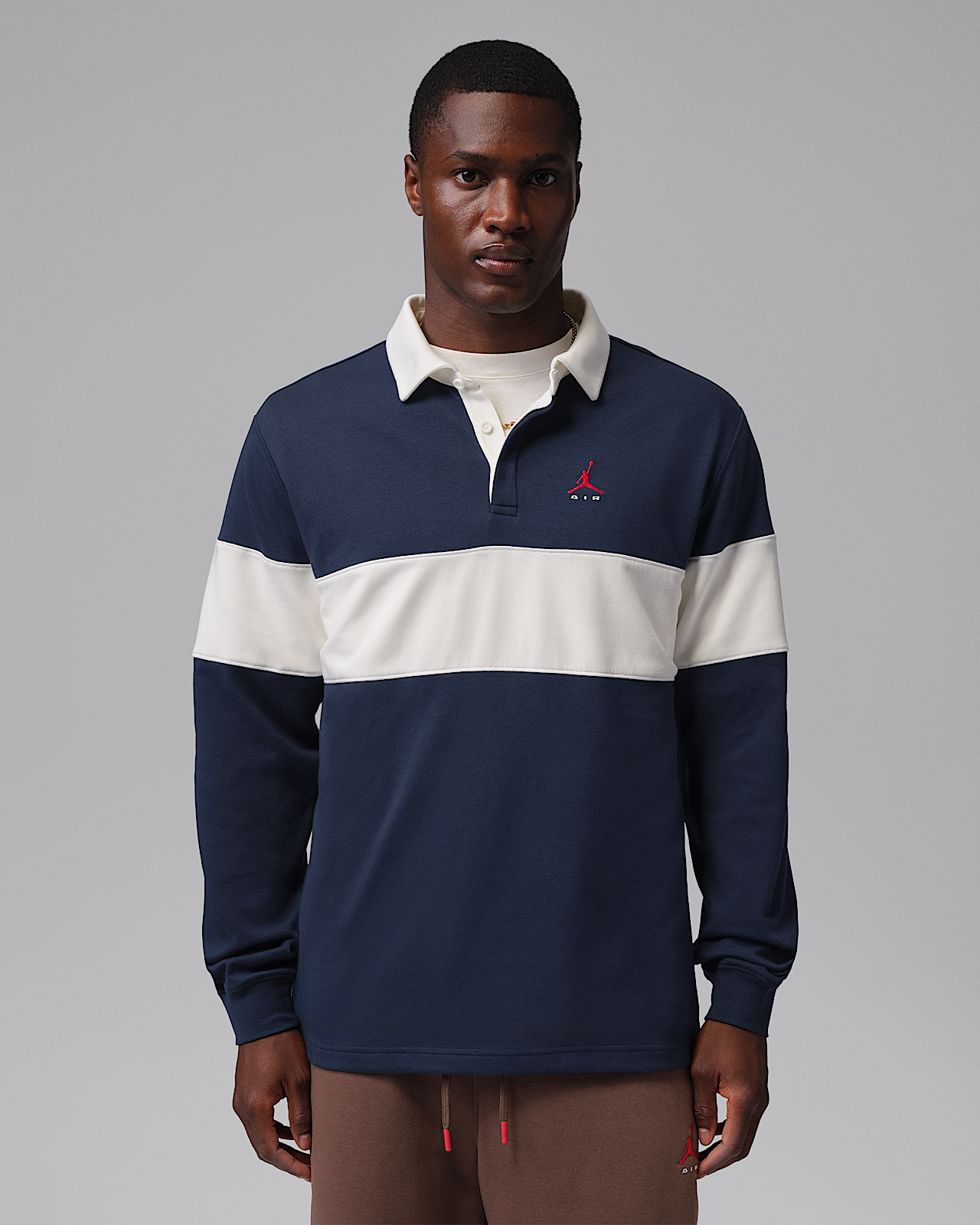 Мужские  Jordan Brooklyn Long-Sleeve Polo