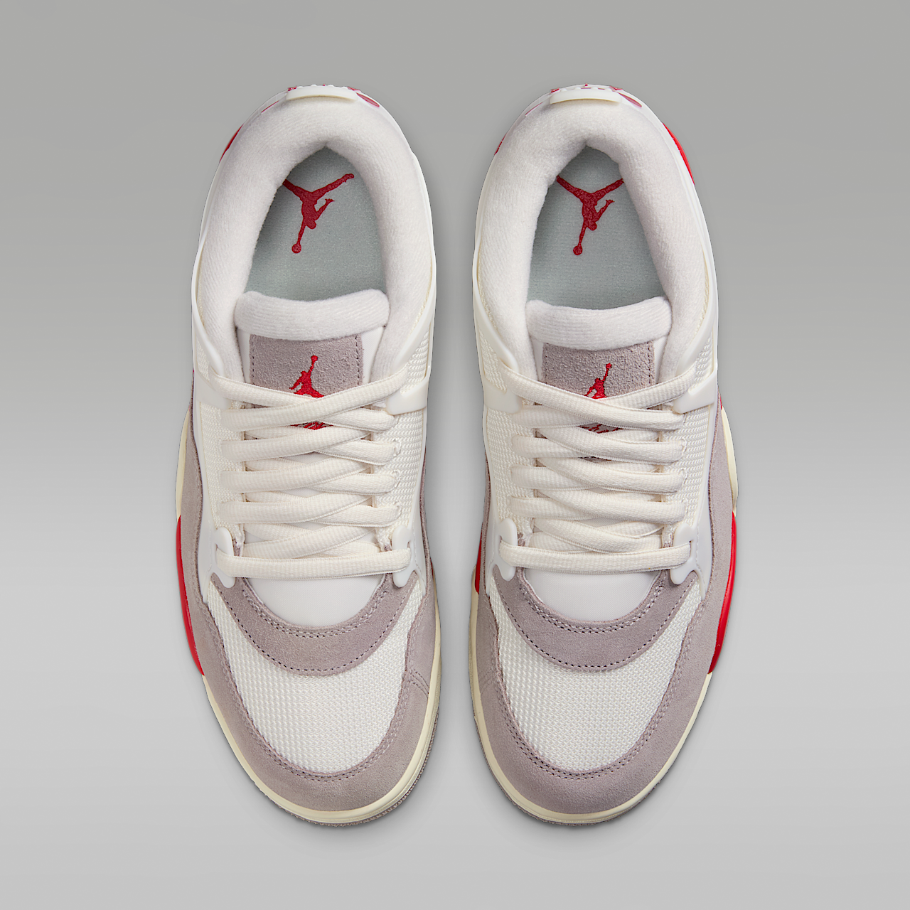 Nike Air Jordan sneaker Sail/College Grey/Coconut Milk/Fire Red