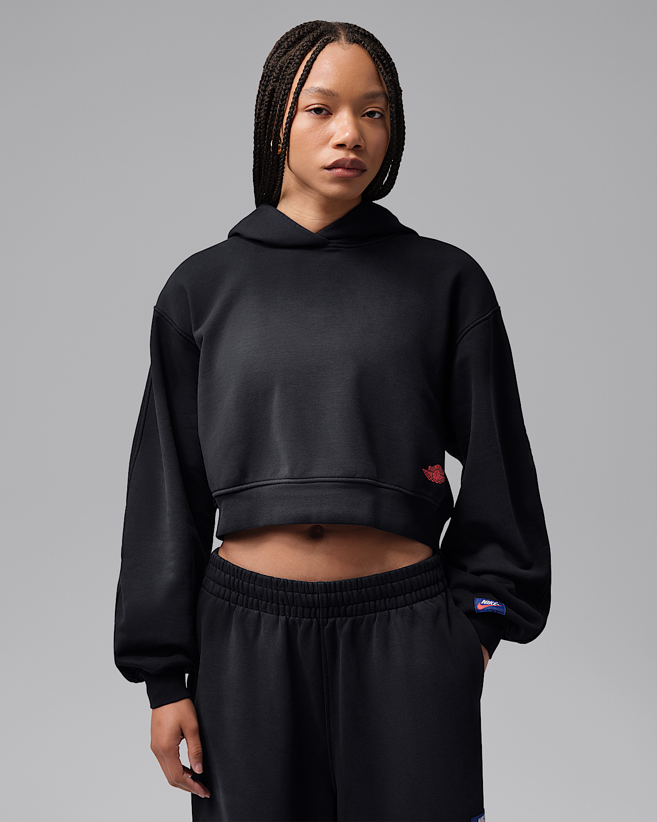 Женское худи Jordan Flight Fleece Mid Layer Cropped Hoodie