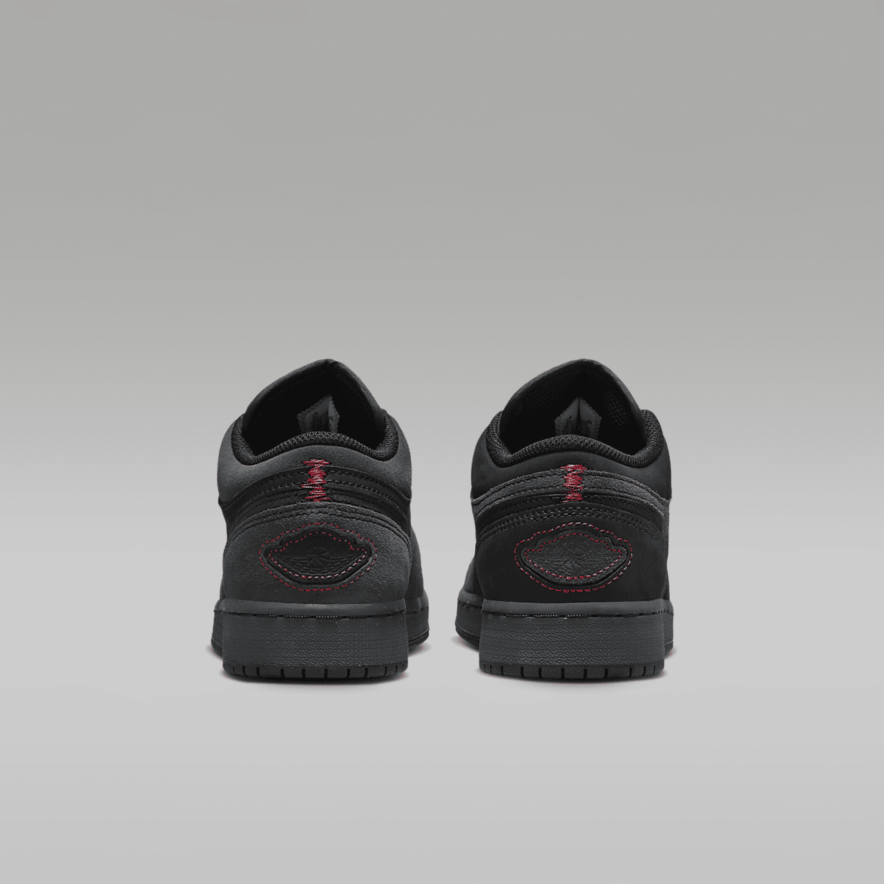 Nike Air Jordan 1 Low sneaker Dark Smoke Grey/Varsity Red/Zwart