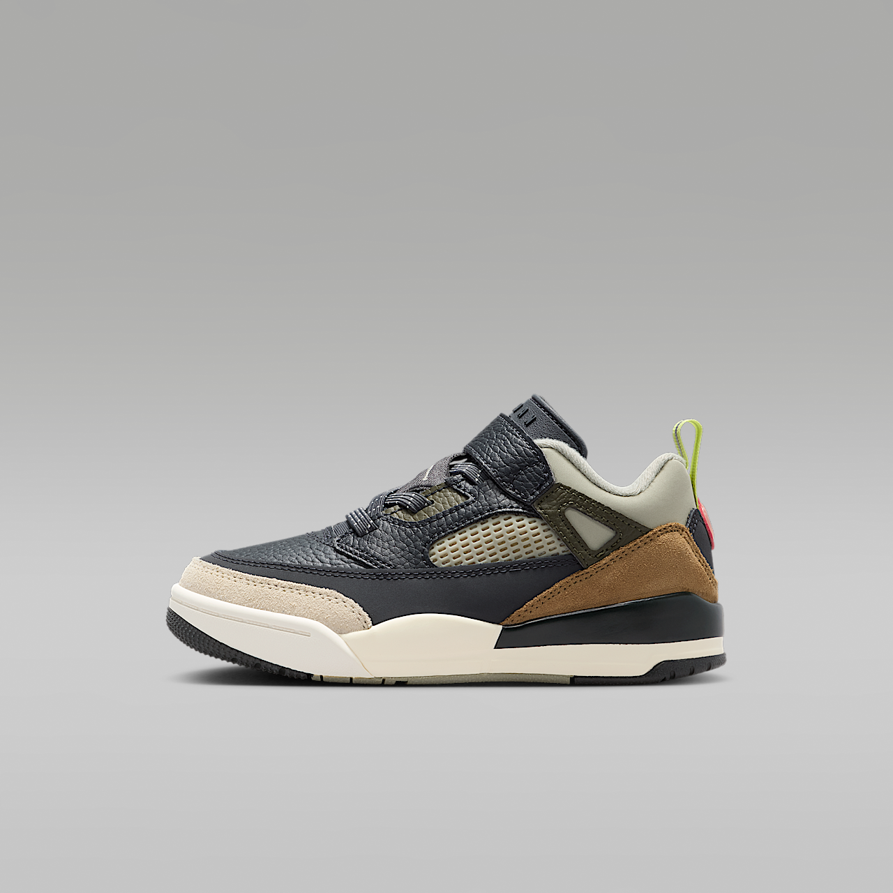 Nike Jordan Spizike Low sneaker Anthracite/Light Wild Mango/Cargo Khaki/Spruce Fog