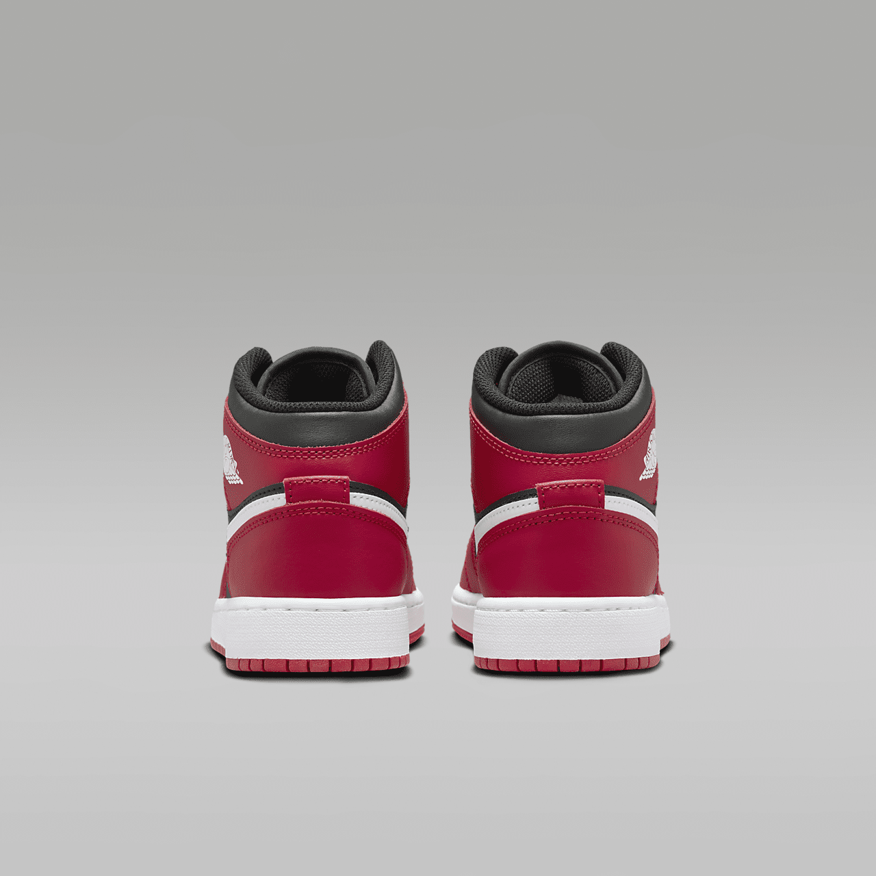 Nike Air Jordan 1 Mid sneaker Zwart/Gym Red/Wit
