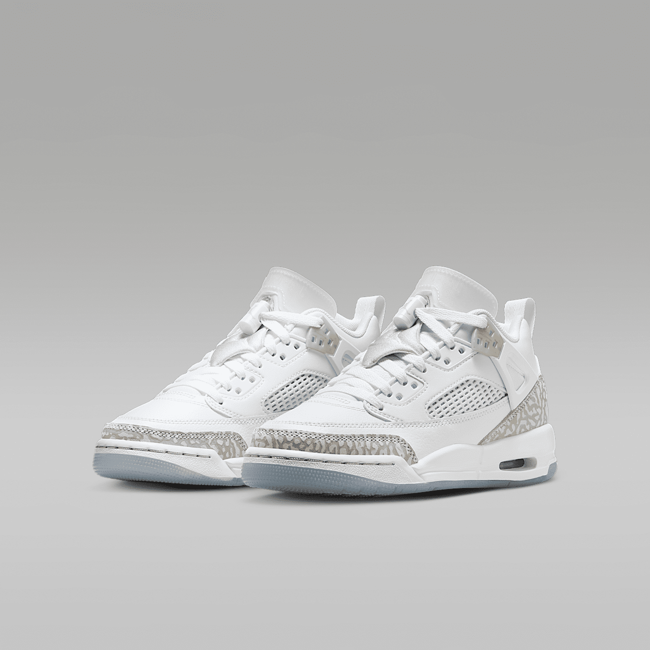 Nike Jordan Spizike Low sneaker Wit/Metallic Silver/Barely Blue/Neutral Grey