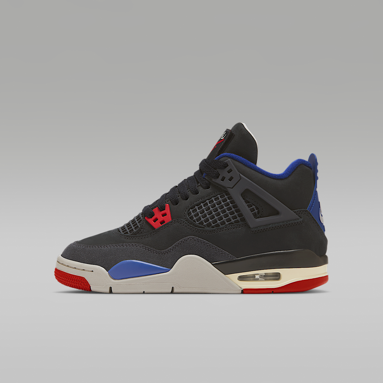 Nike Air Jordan sneaker Zwart/Deep Royal Blue/Dark Smoke Grey/Fire Red
