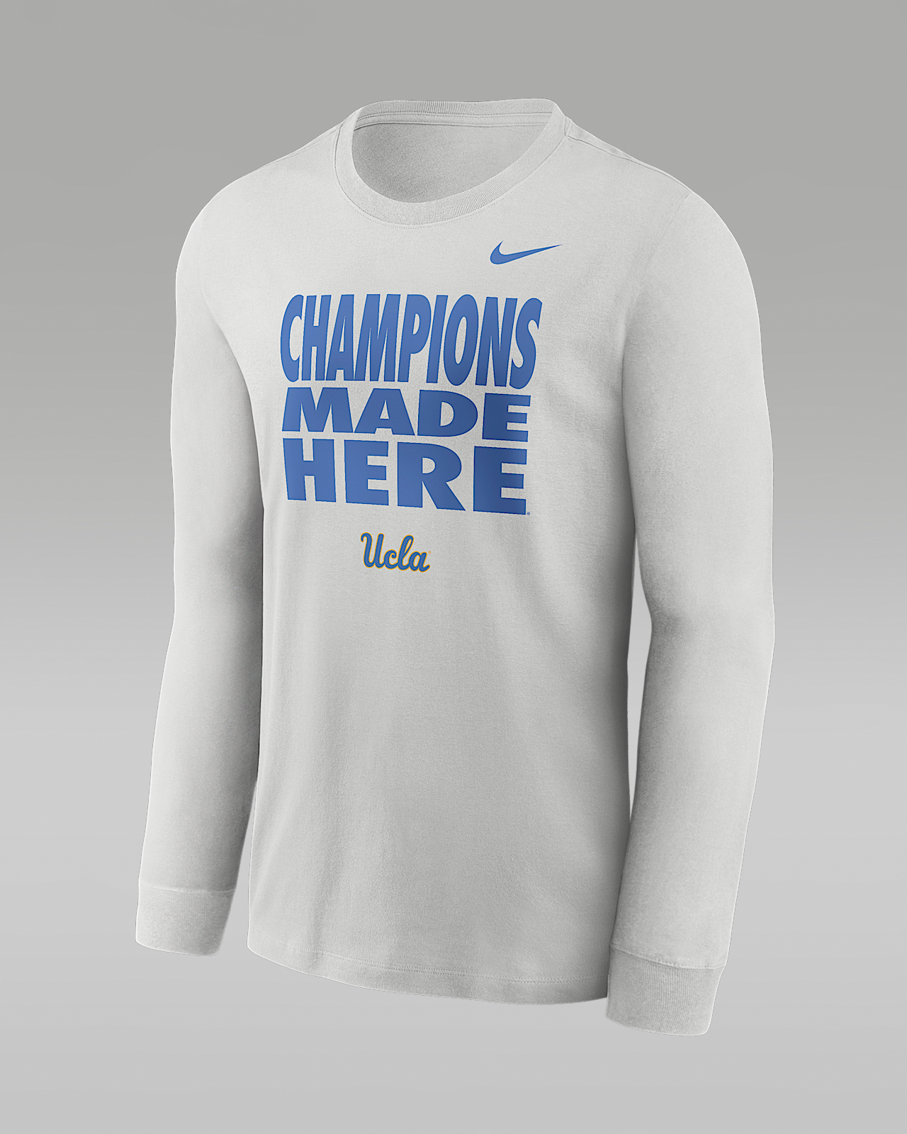 Мужская футболка UCLA Sideline Slogan Jordan Brand Dri-FIT College Long-Sleeve