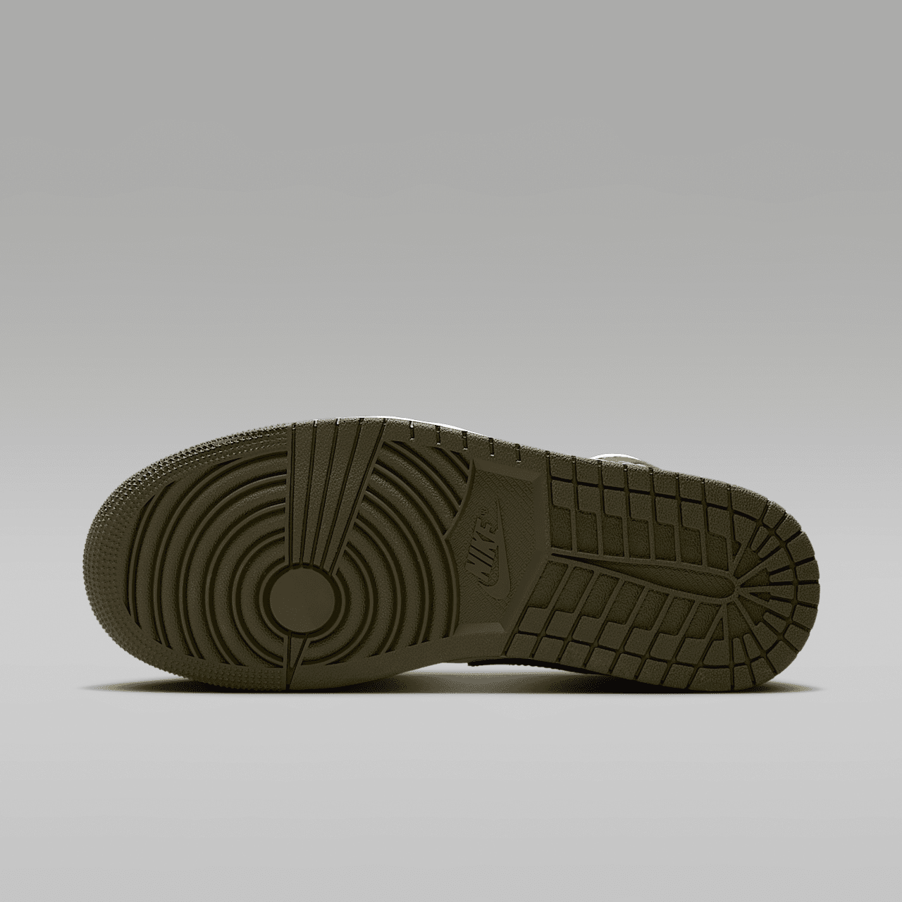 Nike Air Jordan 1 Mid sneaker Wit/Rattan/Medium Olive
