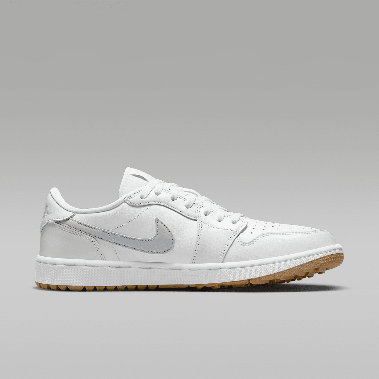 Nike Air Jordan 1 Low sneaker Wit/Gum Medium Brown/Pure Platinum