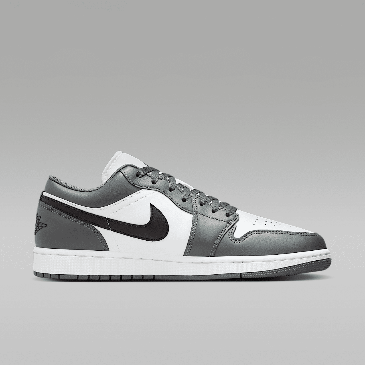 Nike Air Jordan 1 Low sneaker Wit/Iron Grey/Zwart