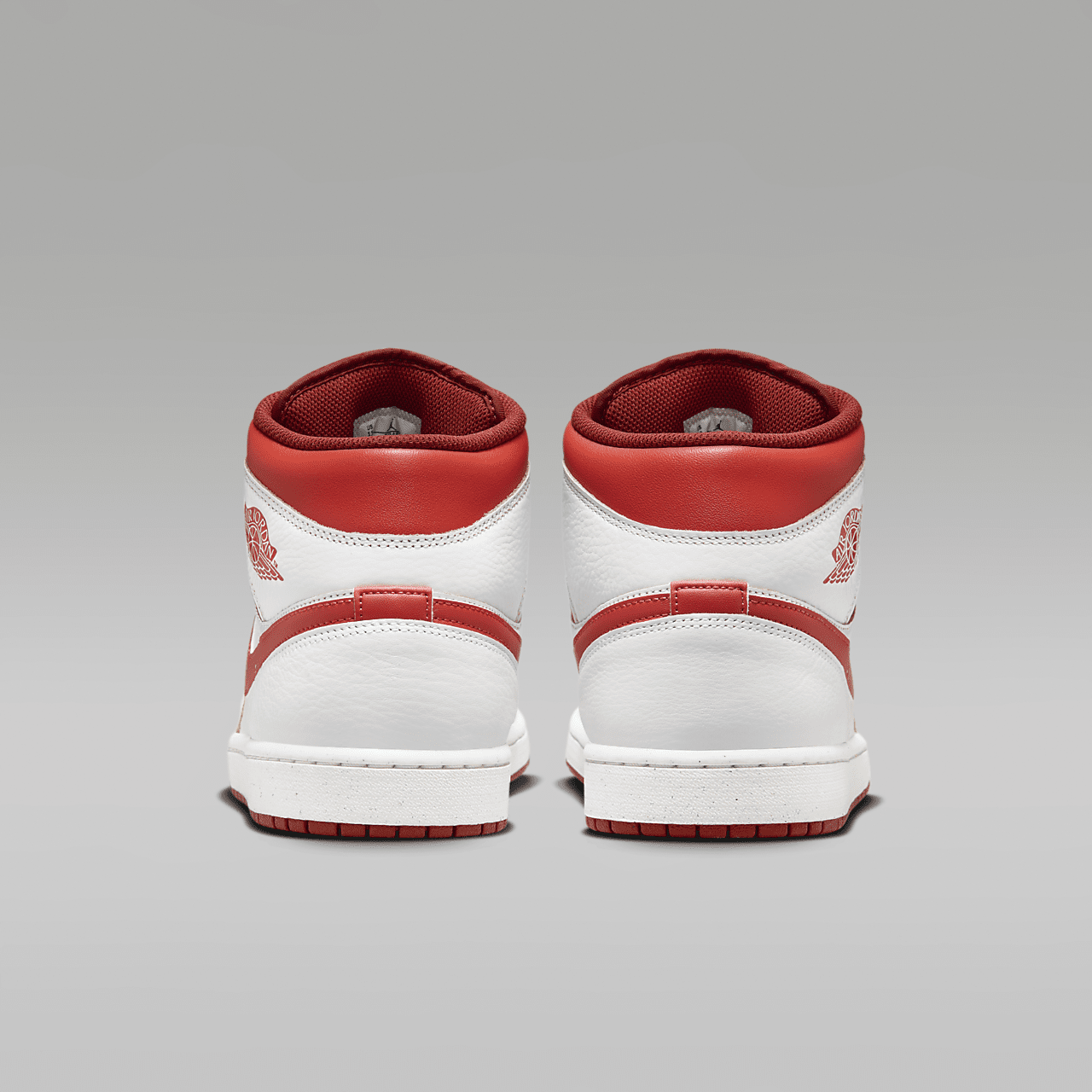 Nike Air Jordan 1 Mid sneaker Wit/Dune Red/Sail/Lobster