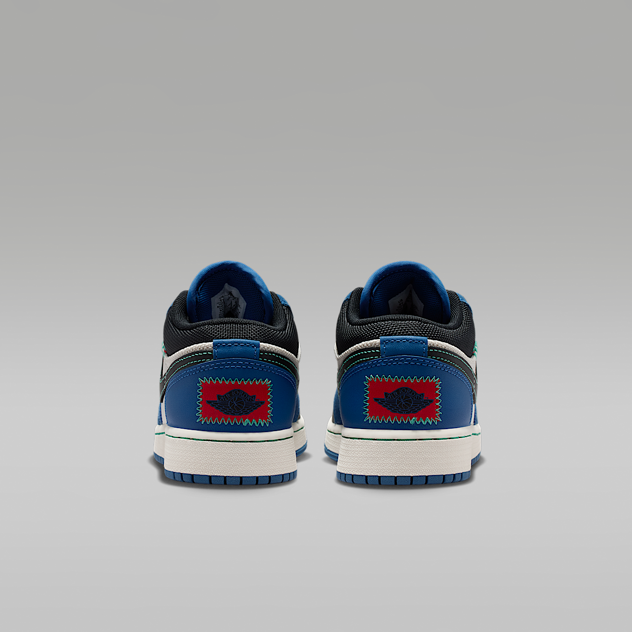 Nike Air Jordan sneaker True Blue/University Red/Kinetic Green/Zwart
