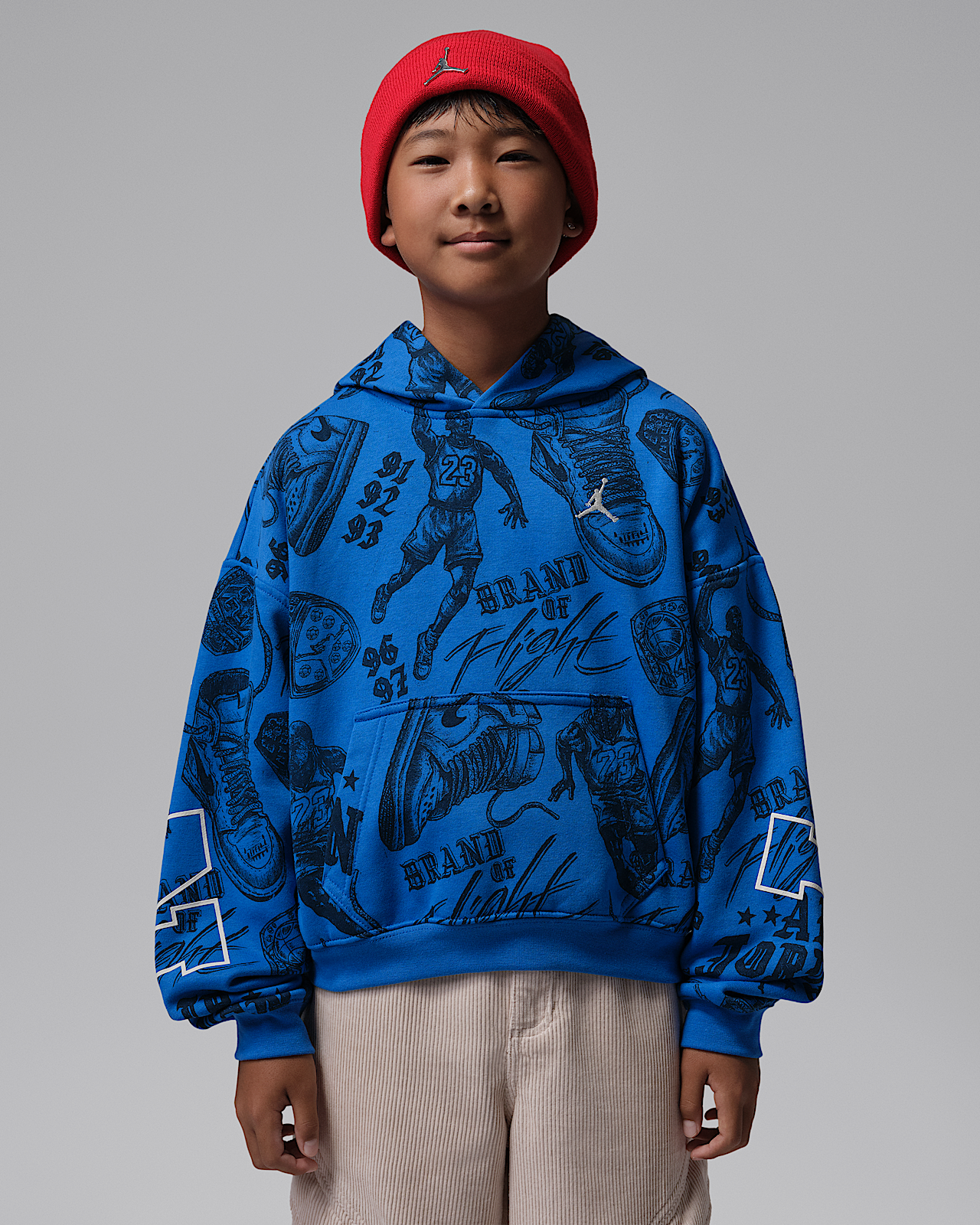 Детское худи Jordan Big Kids' Brooklyn Fireside Fleece Pullover Hoodie